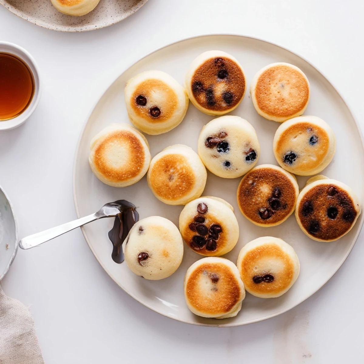 These bite-sized Pancake Poppers offer a fluffy texture and are great for a quick breakfast.