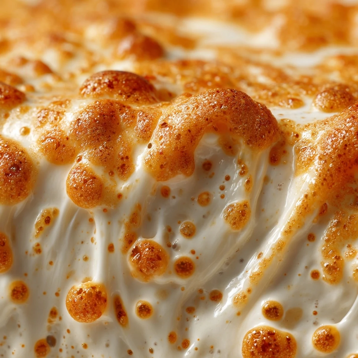 Hot cheesy garlic white pizza dip in a baking dish surrounded by crusty bread crackers