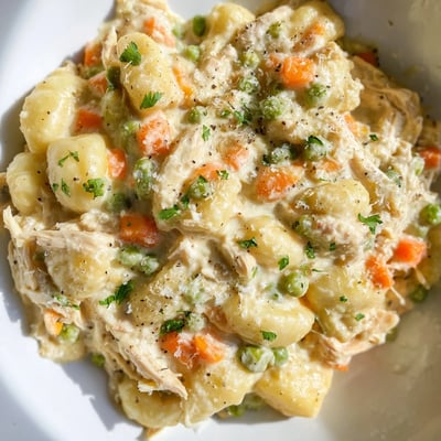 One Pot Gnocchi Chicken Pot Pie