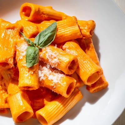Roasted Red Pepper Pantry Pasta