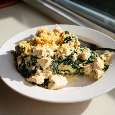 Creamy Chicken Spinach Casserole