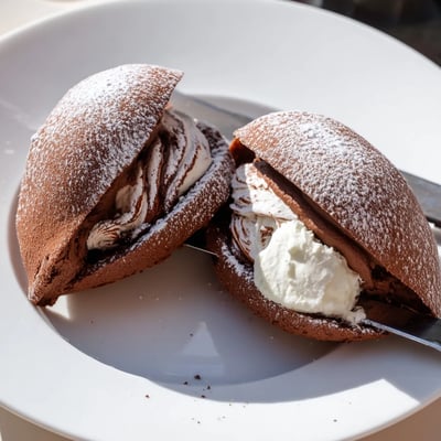 Italian Chocolate Maritozzi Buns